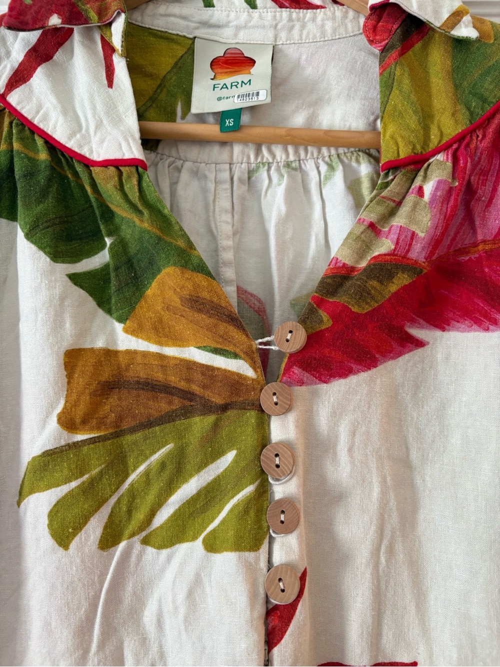 Farm Rio Spring Forest Jumpsuit Size XS - Picture 4 of 10